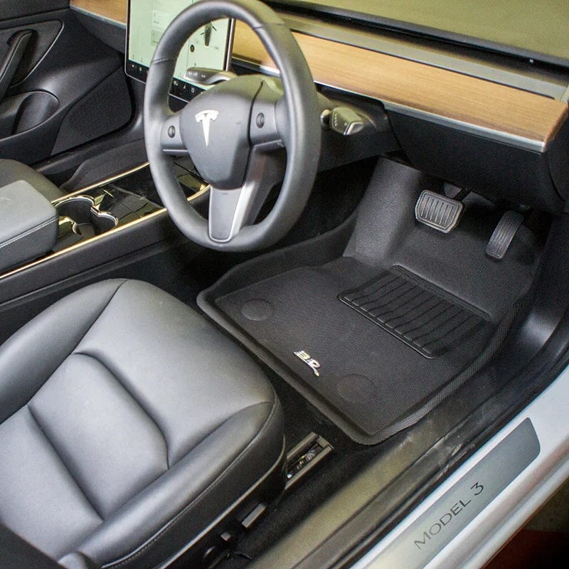 Premier Tailored Custom Made PU Leather Car Floor Mat For Tesla 3 Model 3  UK RHD