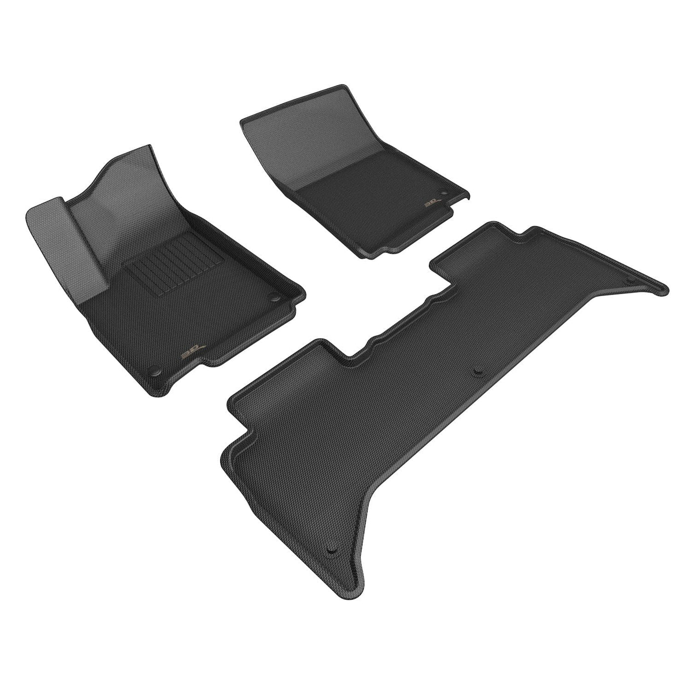 3D MAXpider Custom Fit All-Weather KAGU Series LHD Floor Mats For Rivian R1T 2022-2023 - PimpMyEV