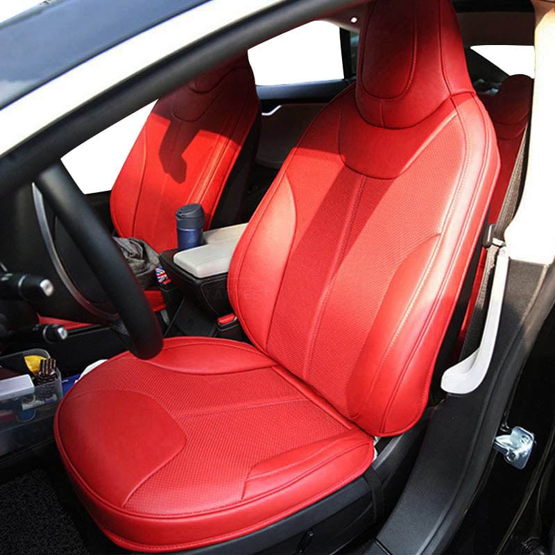 Red Leather Seat Covers, Red Leather Seats, Custom