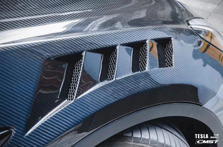 CMST Genuine Carbon Fiber Fender Replacements For Tesla Model Y