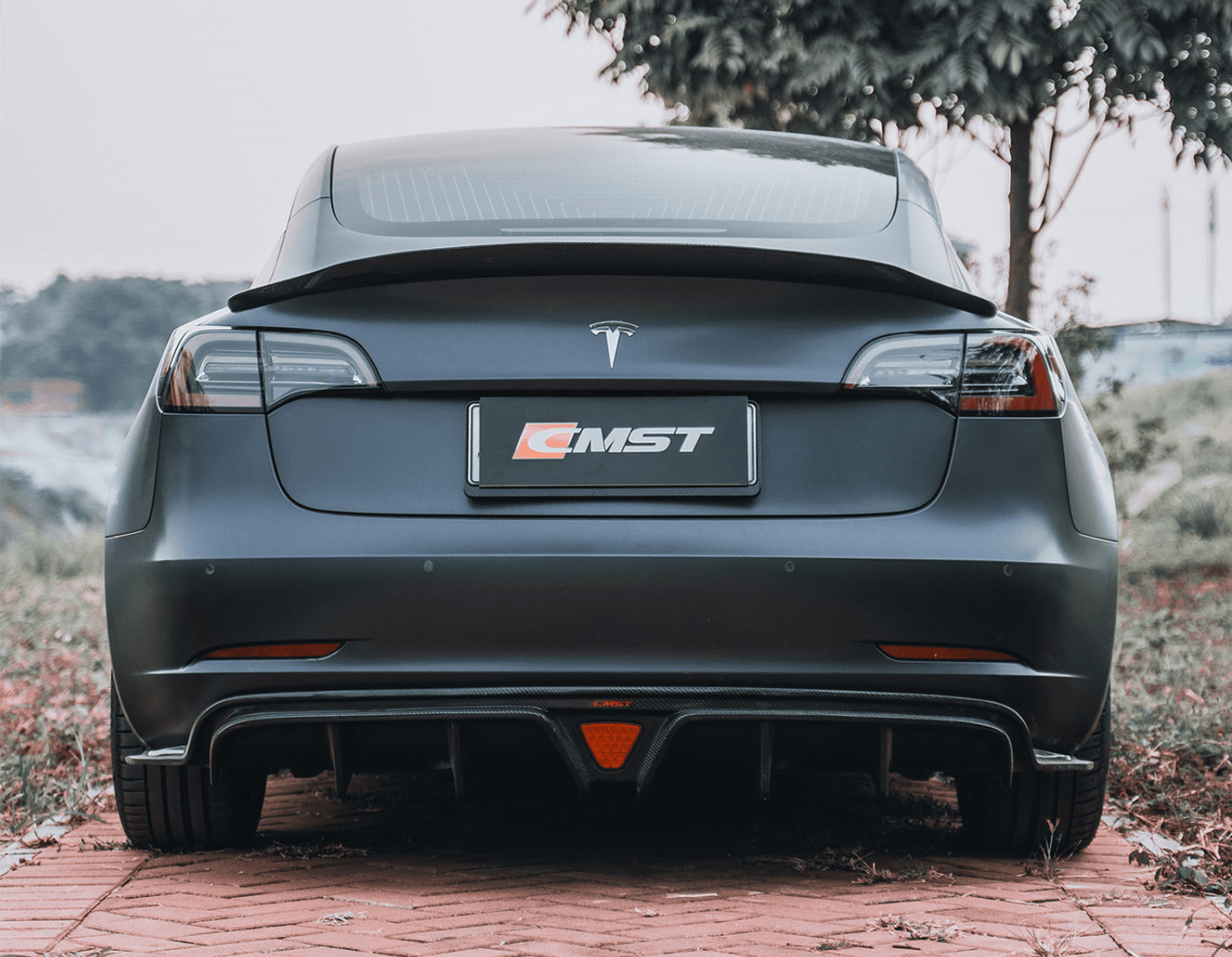 CMST Tuning Carbon Fiber Rear Spoiler Ver.2 for Tesla Model Y – CarGym