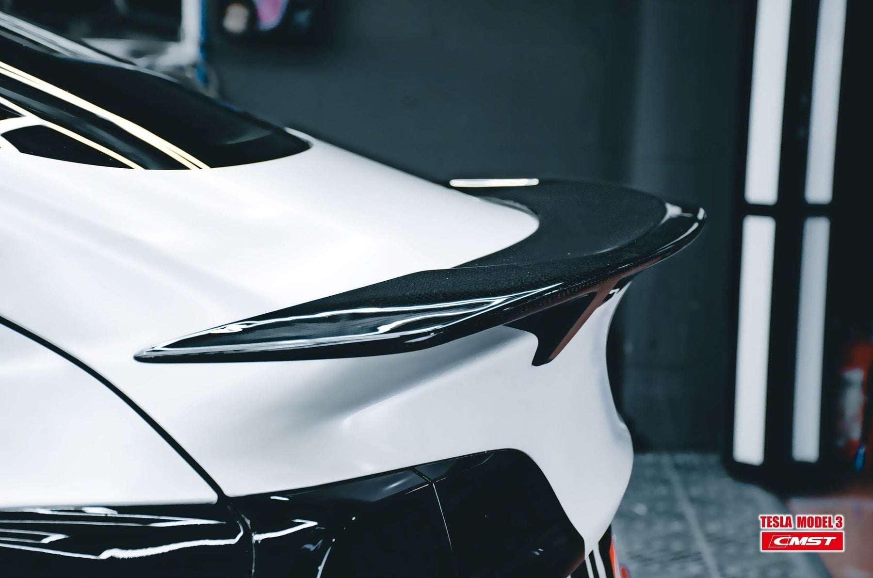 CMST Genuine Carbon Fiber Rear Spoiler Tesla Model 3 V3 2017-2023 ...