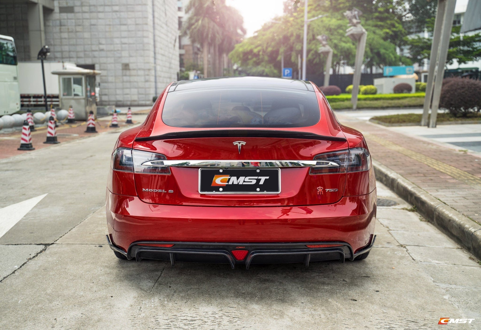 CMST Echtkohlefaser-Spoiler für Tesla Model S 2016–2020