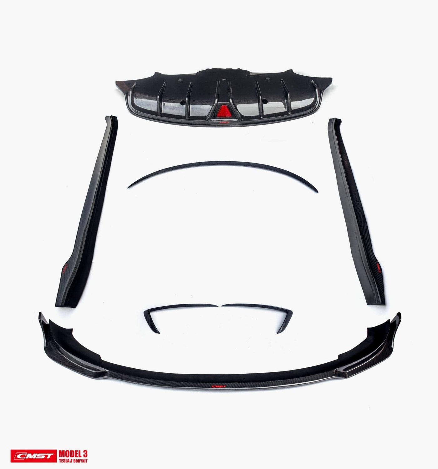 Genuine Carbon Fiber CMST Full Body Kit Style B for Tesla Model 3 2017-2022 - PimpMyEV