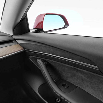 Alcantara Side Door Trim Protective Hard Covers For Model Y 2020-2023 - PimpMyEV