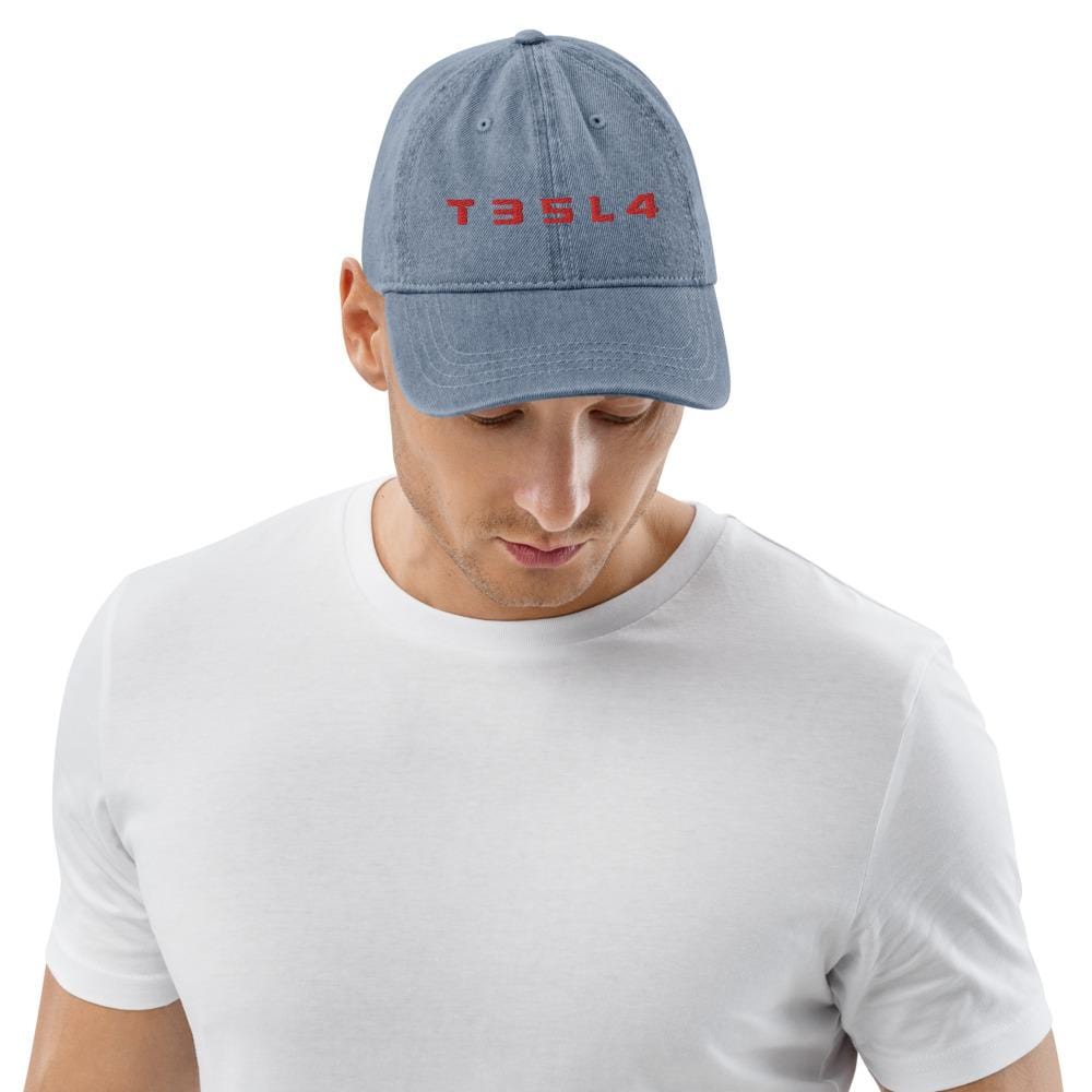 Tesla T35L4 Denim Hat/Cap Unisex - PimpMyEV