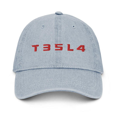 Tesla T35L4 Denim Hat/Cap Unisex - PimpMyEV