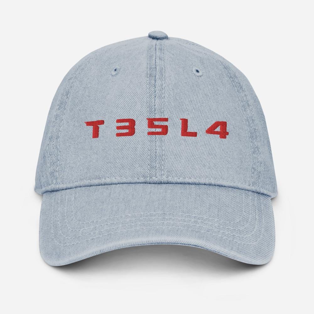 Tesla Auto Logo on Black Hat Flexfit Size L - XL Baseball Cap Printed Tesla Auto Logo on Black Hat Flexfit Size L - XL Baseball Cap Printed