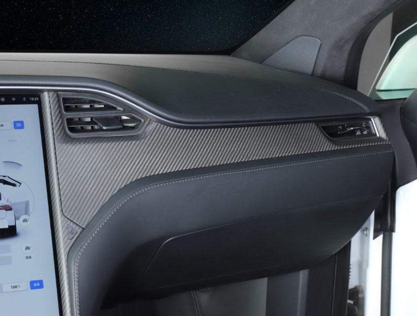 Tesla Model S Interior Carbon Fiber