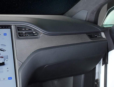 Genuine Carbon Fiber Dashboard Trim Kit For Model S (Matte) 2014-2021 - PimpMyEV