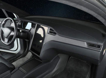 Genuine Carbon Fiber Dashboard Trim Kit For Model S (Matte) 2014-2021 - PimpMyEV