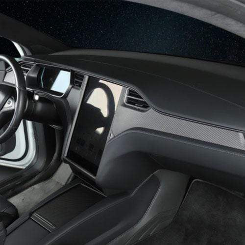 Genuine Carbon Fiber Dashboard Trim Kit For Model S (Matte) 2014-2021 - PimpMyEV