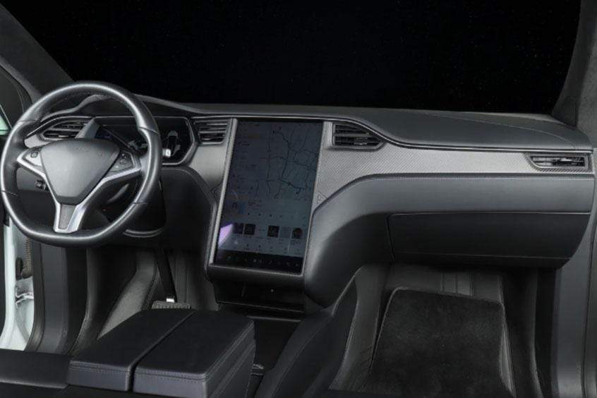 Genuine Carbon Fiber Dashboard Trim Kit For Model X (Matte) 2015-2021 - PimpMyEV