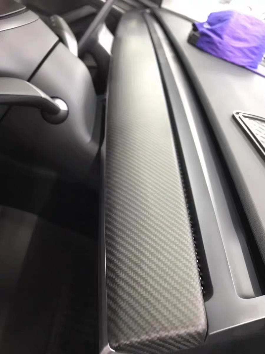 Tesla Model 3/Y Matte Carbon Fiber Dashboard Replacement