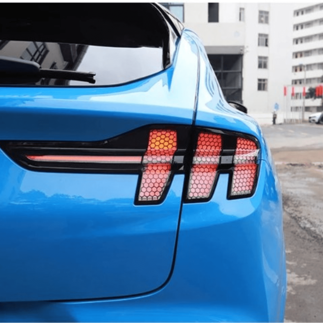 Rear Tail Light Decorative Honeycomb Stickers For Ford Mustang Mach-E 2021-2022 - PimpMyEV
