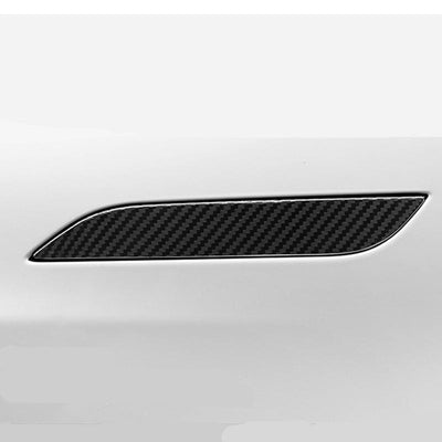 4PCS Carbon Fiber Style Door Handle Protection Covers for Model S - PimpMyEV