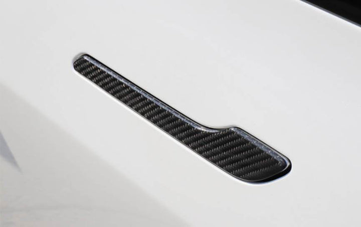 Glossy Carbon Fiber Style Door Handle Covers For 2013-2020 Nissan Pathfinder – Smart Key Compatible-1387259
