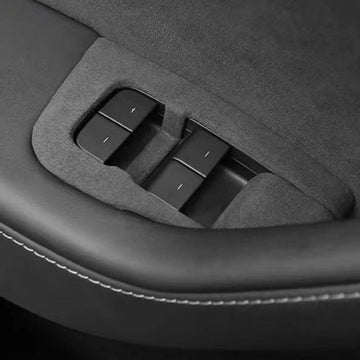 Alcantara Window & Door Switch Protective Hard Covers For Model Y 2020-2022 - PimpMyEV