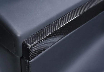 4PCs Genuine Carbon Fiber Door Trims Kit for Model X (Gloss) 2015-2021 - PimpMyEV