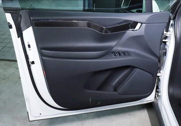 4PCs Genuine Carbon Fiber Door Trims Kit for Model X (Gloss) 2015-2021 - PimpMyEV