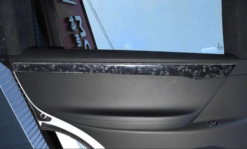 Genuine Forged Carbon Fiber Door Trims Kit for Model X (Gloss) 2015-2021 - PimpMyEV