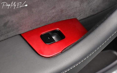 14PCs ABS Window & Door Switch Covers for Model Y (2 colors) - PimpMyEV