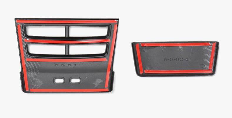 2pcs Carbon Fiber Style Rear Air Vent Cover for Tesla Model X - PimpMyEV