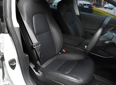 2Pcs Genuine Carbon Fiber Seat Belt Fascia for Model 3 (3 colors) - PimpMyEV