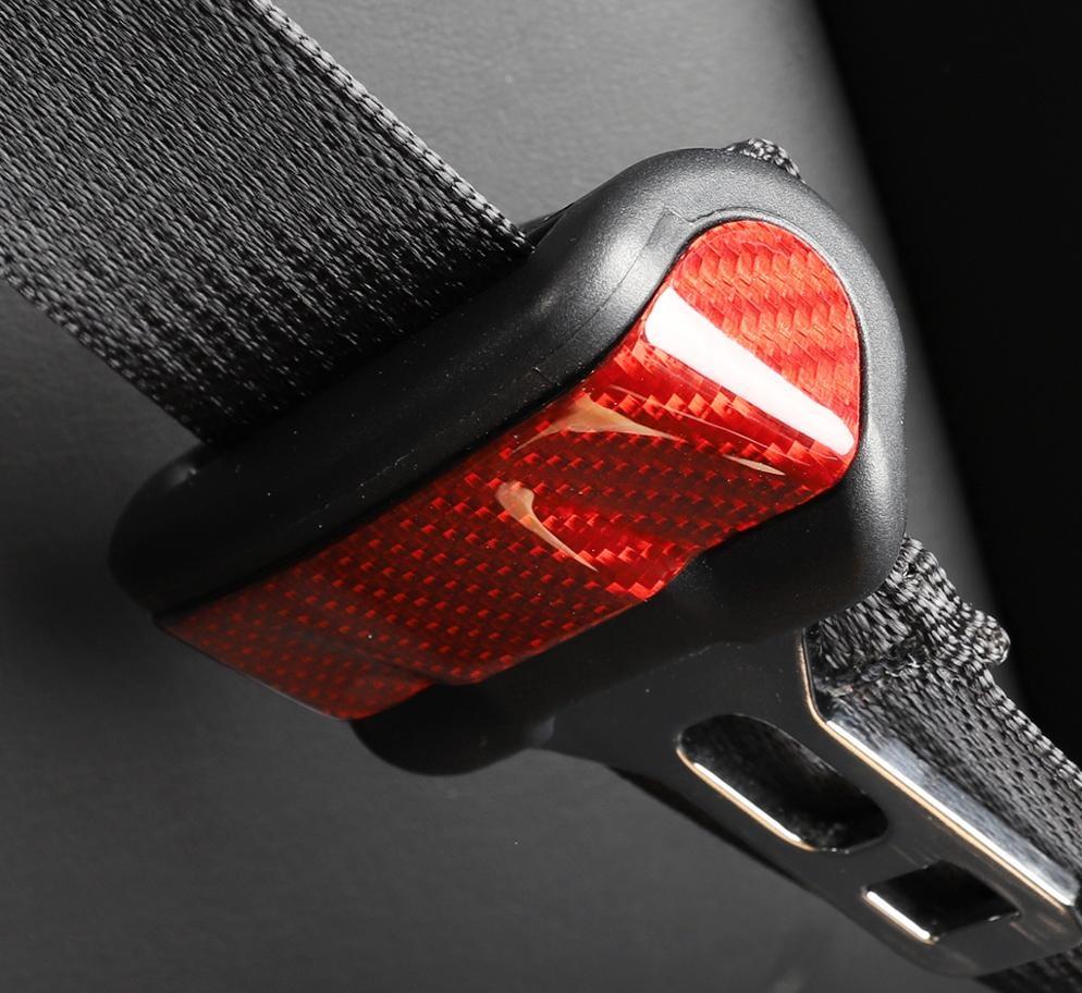 MAD BABOON Carbon-Fibre seat belt buckle inserted into alarm stopper b –  Mad-baboon