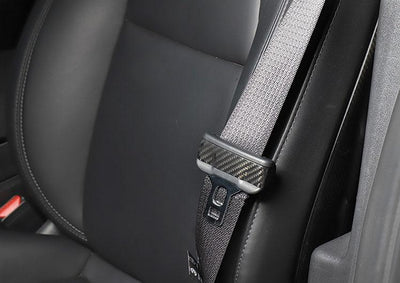 2PCs Genuine Carbon Fiber Seat Belt Fascia set for Model Y (3 colors) - PimpMyEV