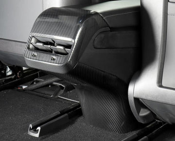 Carbon Fiber Style Rear AC Vent Lower Cover For Model 3 & Y - PimpMyEV