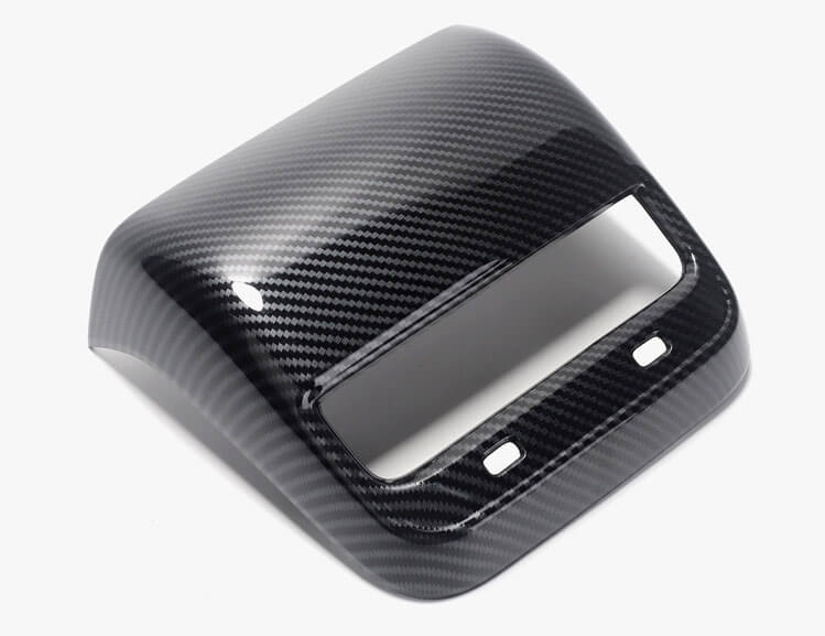 Carbon Fiber Style Rear Air Conditioner Vent Fascia for Model 3 (Gloss) - PimpMyEV