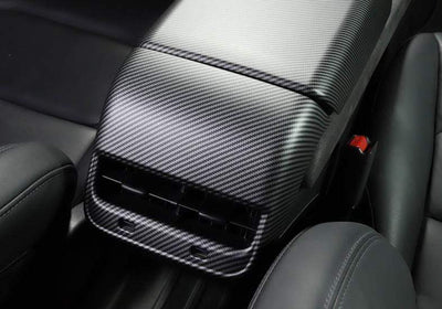 Carbon Fiber Style Rear Air Conditioner Vent Fascia for Model 3 (Matte) - PimpMyEV