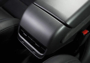 Carbon Fiber Style Rear Air Conditioner Vent Fascia for Model 3 (Matte) - PimpMyEV