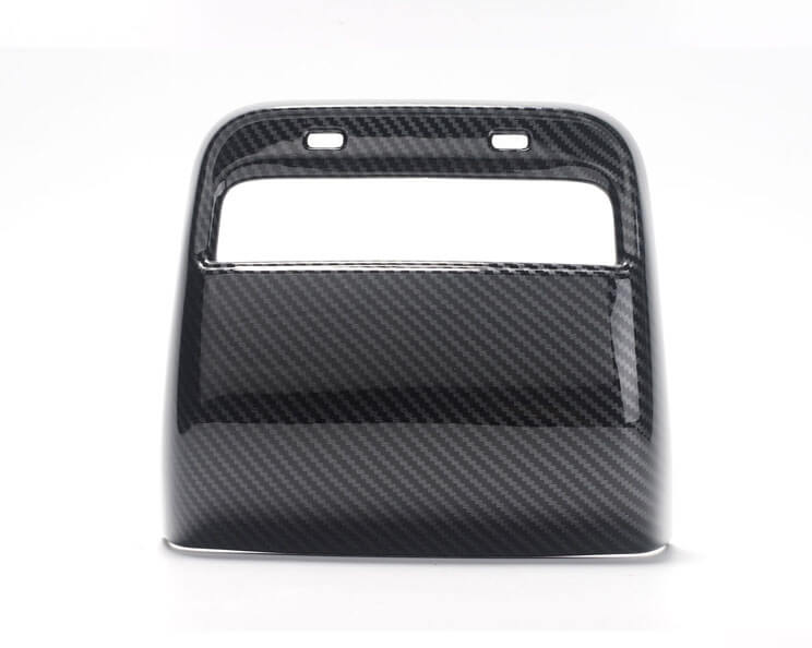Carbon Fiber Style Rear Air Conditioner Vent Fascia for Model Y (Gloss) - PimpMyEV