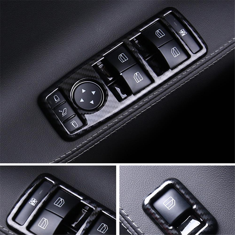 Carbon Fiber Style Window & Door Switch Covers for Model S (Left Hand Drive) - PimpMyEV