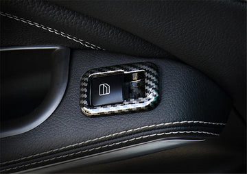 Carbon Fiber Style Window & Door Switch Covers for Model X (Left Hand Drive) - PimpMyEV