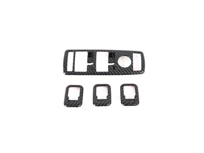 Carbon Fiber Style Window & Door Switch Covers for Model X (Left Hand Drive) - PimpMyEV