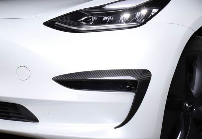 Front Fog Light Eyebrow Trim For Model 3/Y | 4 Finishes | 2-Pack