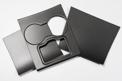 Genuine Carbon Fiber Center Console Fascia Kit for Model 3 (Matte) - PimpMyEV
