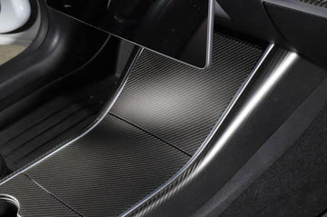 Genuine Carbon Fiber Center Console Fascia Kit for Model Y (Matte) - PimpMyEV