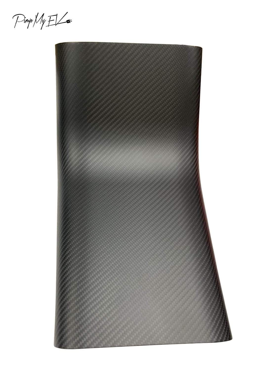 Genuine Carbon Fiber Rear AC Vent Lower Cover For Model 3 (Matte) - PimpMyEV