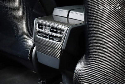 Genuine Carbon Fiber Rear Air Vent Cover for Tesla Model X (Gloss) - PimpMyEV
