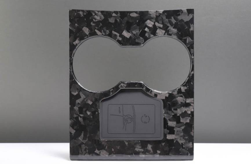Genuine Forged Carbon Fiber Center Console Fascia Kit for Model 3 (Gloss) - PimpMyEV