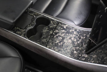 Genuine Forged Carbon Fiber Center Console Fascia Kit for Model Y (Gloss) - PimpMyEV