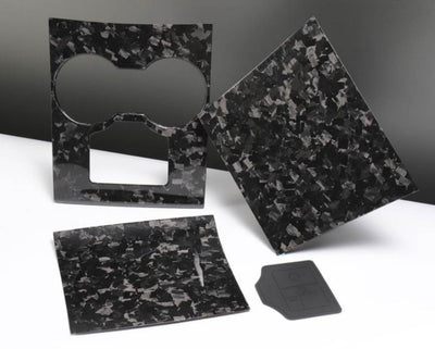 Genuine Forged Carbon Fiber Center Console Fascia Kit for Model Y (Gloss) - PimpMyEV