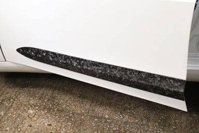 Genuine Forged Carbon Fiber External Door Trims for Model 3 (Gloss) - PimpMyEV
