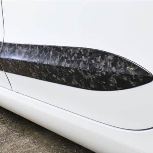 Genuine Forged Carbon Fiber External Door Trims for Model 3 (Gloss) - PimpMyEV