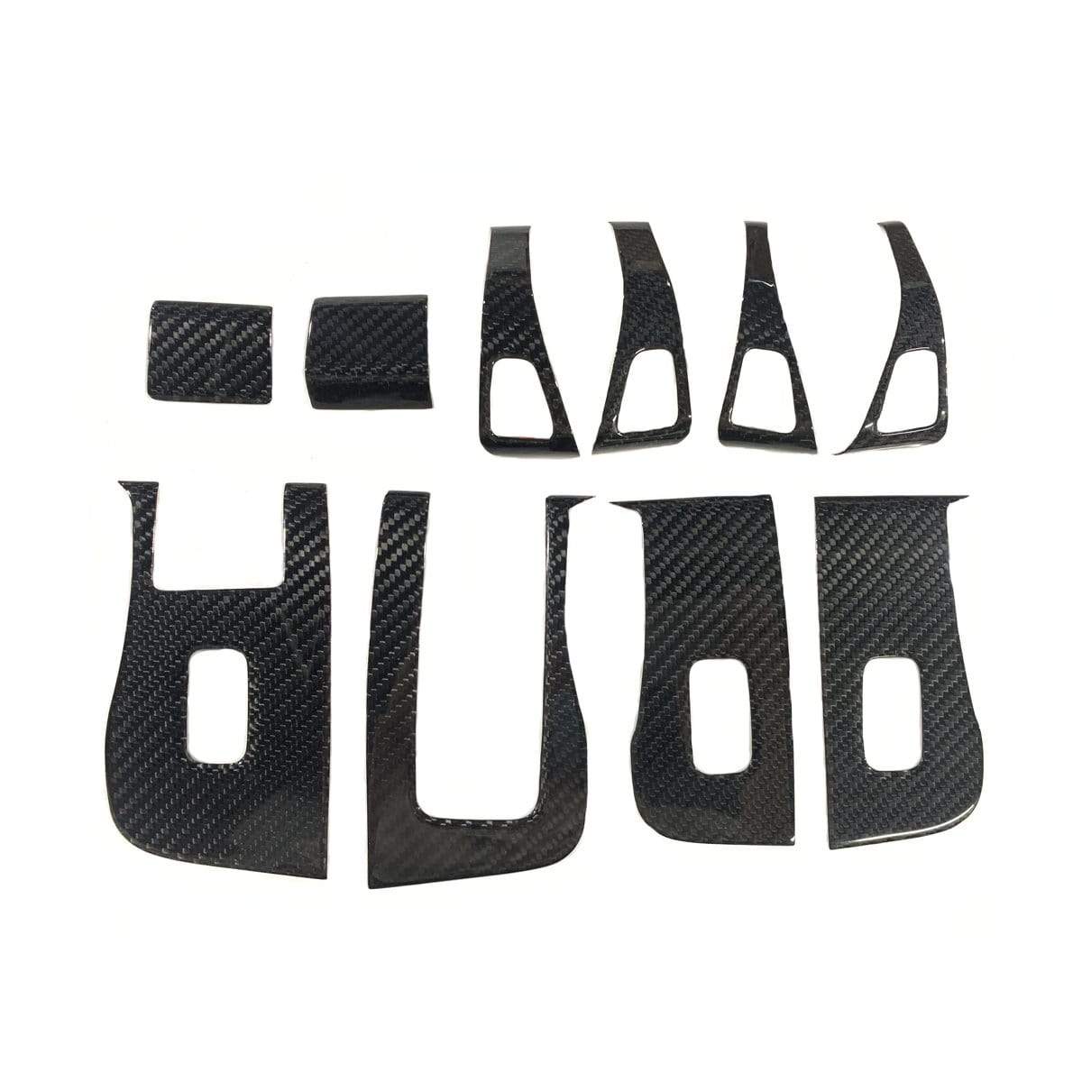 Genuine Gloss Carbon Fiber Window Switch Covers for Model Y 2021+ (left hand drive) - PimpMyEV