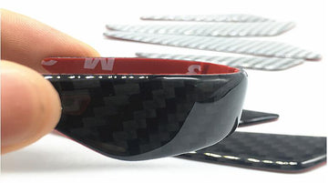 4Pcs Carbon Fiber Design Door Anti-collision Rubber Strips - PimpMyEV